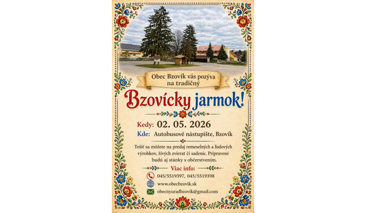 Bzovícky jarmok 02. 05. 2026