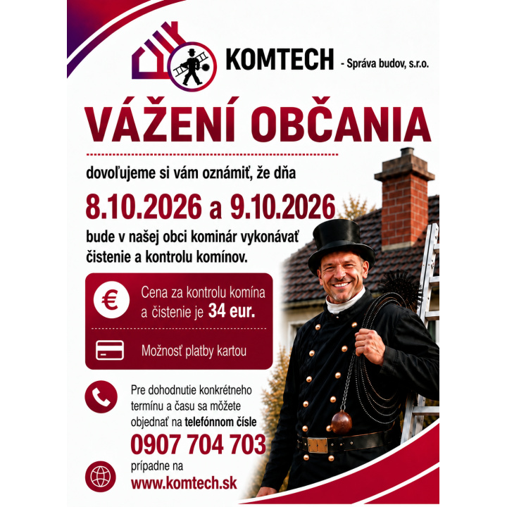 Čistenie komínov 