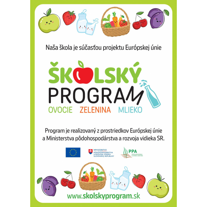SPRIEVODNÉ VZDELÁVACIE OPATRENIA Školský program OVOCIE ZELENINA MLIEKO - Výsadba ovocných stromov