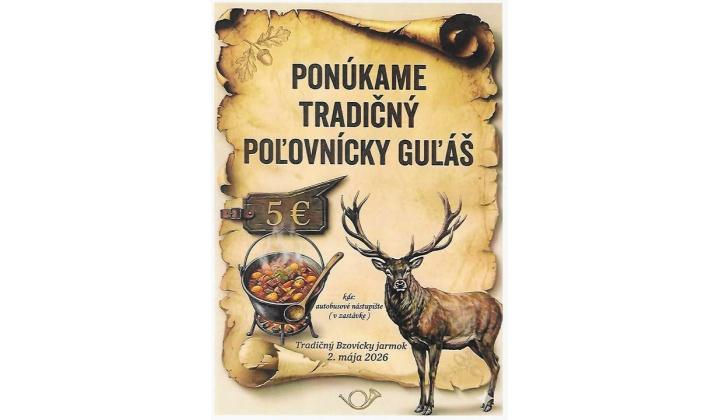 Tradičný poľovnícky guľáš na Bzovíckom jarmoku 02. 05. 2026