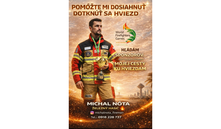 ZA KAŽDÝM ŠTARTOM JE PRÍBEH. BUĎTE JEHO SÚČASŤOU. MICHAL NÔTA.