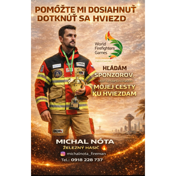 ZA KAŽDÝM ŠTARTOM JE PRÍBEH. BUĎTE JEHO SÚČASŤOU. MICHAL NÔTA.